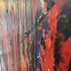 Tableau abstrait huile sur panneau, Serge Detriaux, ca 1988