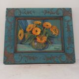 Tableau de fleurs ancien