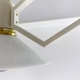 1950s Unique Ceiling Lights with Brass Details, Restored, 4 pieces available