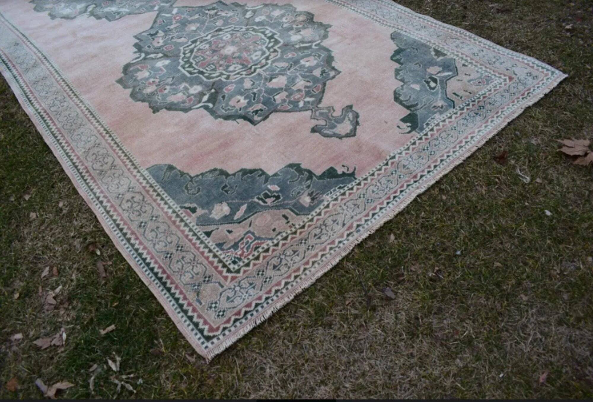 Vintage Turkish hallway rug 165x336 cm