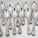 Christofle Marly cutlery set 49 pieces, knives, silver-plated metal, excellent condition.