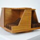 Wood rotating CD rack