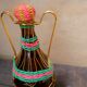 Bouteille « scoubidou » vintage