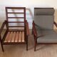 Paire de fauteuils scandinaves en teck années 60