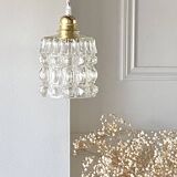 70s glass pendant light