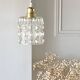 70s glass pendant light