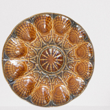 Sarreguemines barbotine shellfish dish