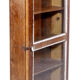Art Deco wall showcase in ancient Burmese teak