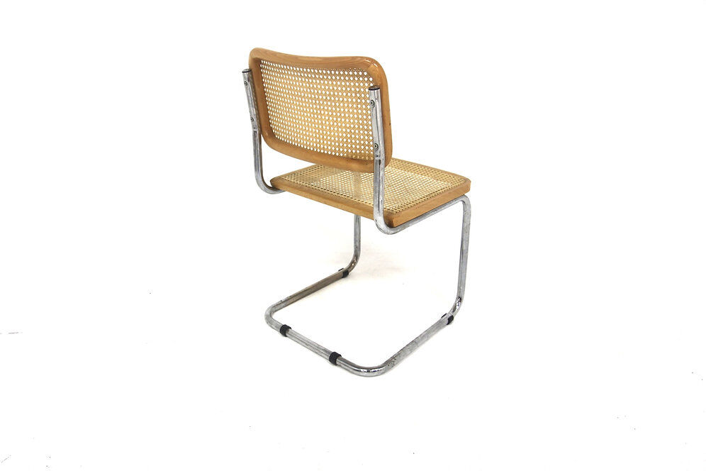 Set of 4 "B32" chairs, Marcel Breuer, Italy, 1990