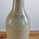 Vintage stoneware and rope lamp