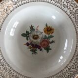 Lot of 3 serving dishes old in half porcelain Badonviller