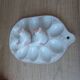 Old Vintage White and Pink Ceramic Egg Display Dish