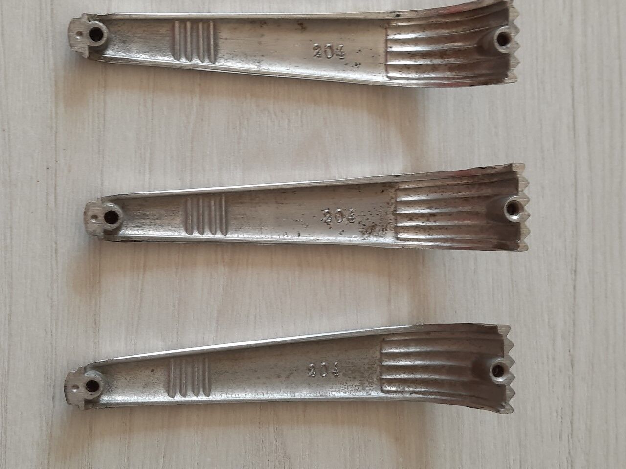 Set of 3 art deco handles