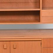 Vintage Scandinavian modular bookshelf in teak - 1960s