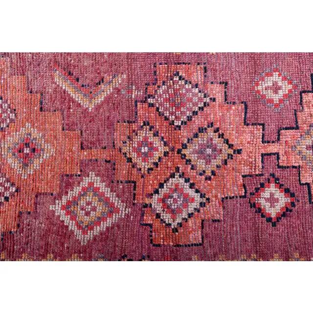 1970s Turkish Oushak handmade wool cotton red area rug 79x252