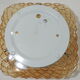 Vintage cast amber glass ceiling lamp spiked pattern for retro furniture from the 50s-60s