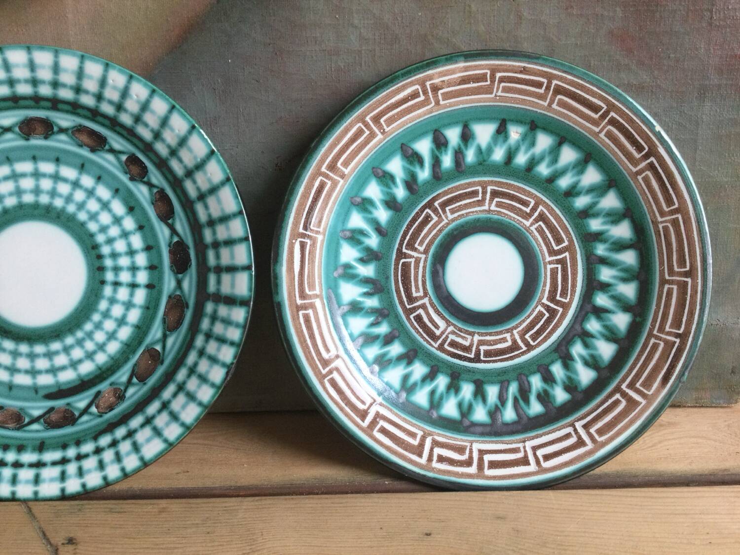 3 plates Robert Picault Vallauris