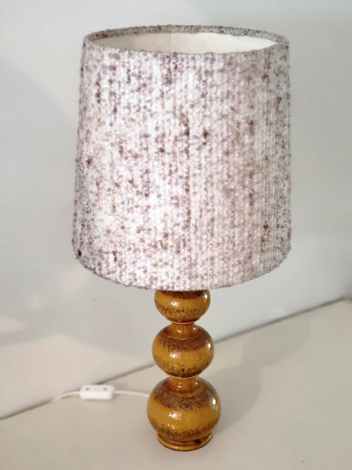 Kaiser Leuchten Bubble ceramic table lamp, Germany 1960