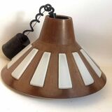 Bakelite pendant light up and down 70s Diameter 40 cm