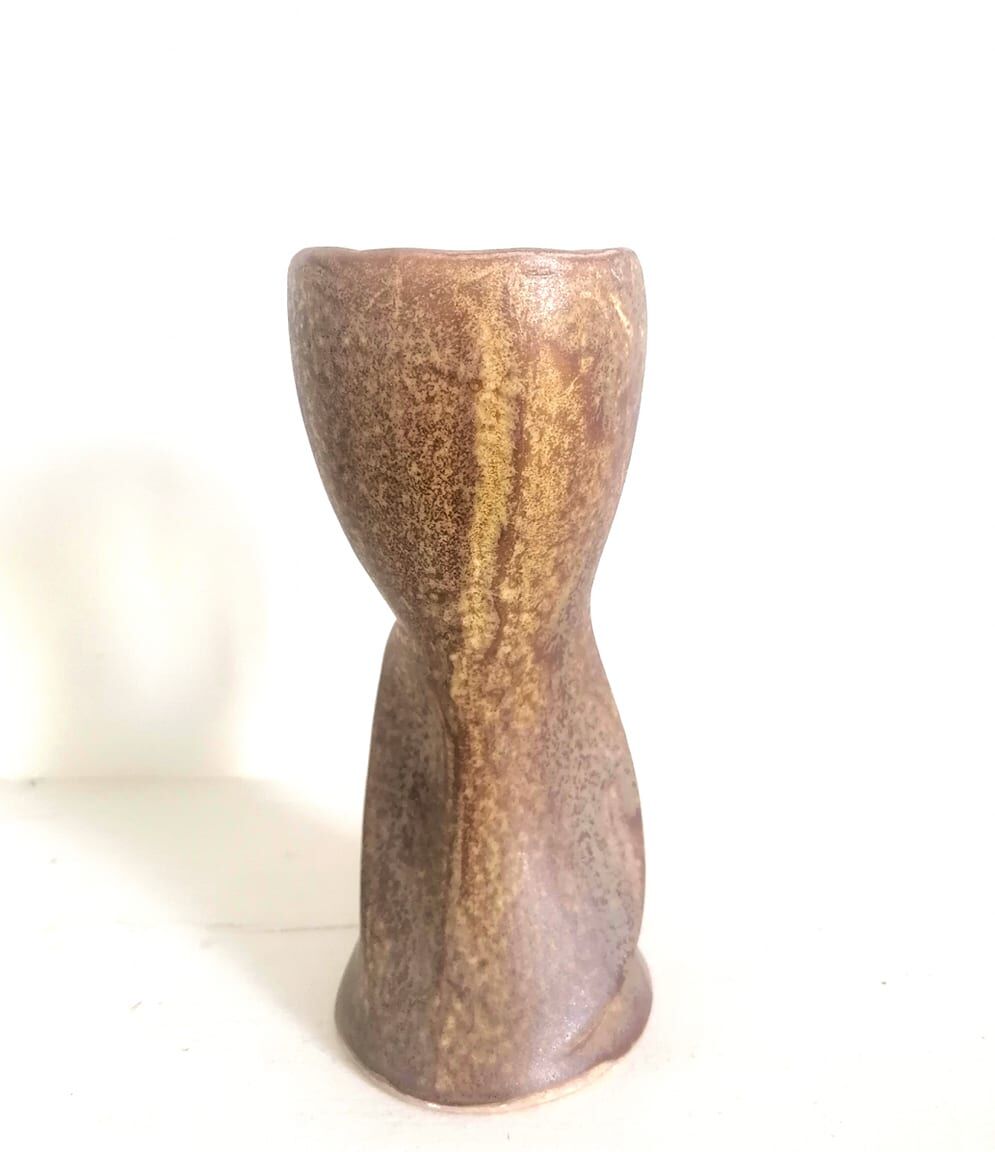 Futuristic ceramic coquetier Vallauris