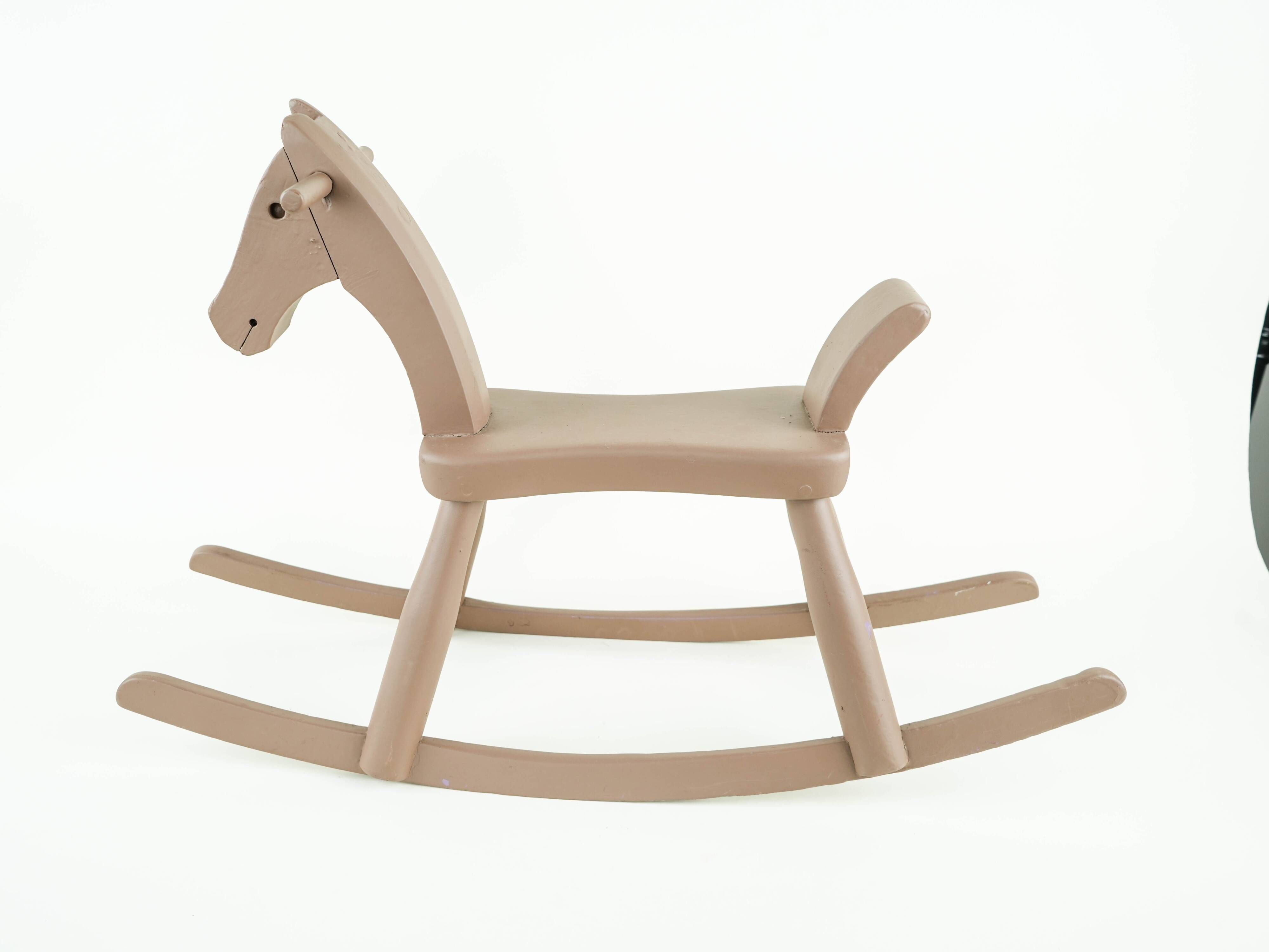 Kay Bojesen wooden rocking horse, Danish design toy from the 1970s
