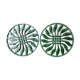 Pair of cast iron table mats
