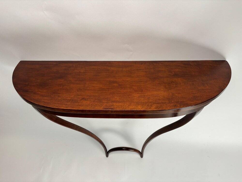 Mid-Century Wooden Hanging Console attributed to Carlo Enrico Rava, Italy, 1940s