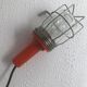 Vintage orange bakelite glass lamp - 25 cm