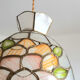 Mother-of-pearl suspension with art deco flowers