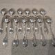 12 silver-plated metal teaspoons by silversmith Francois Frionnet Florian