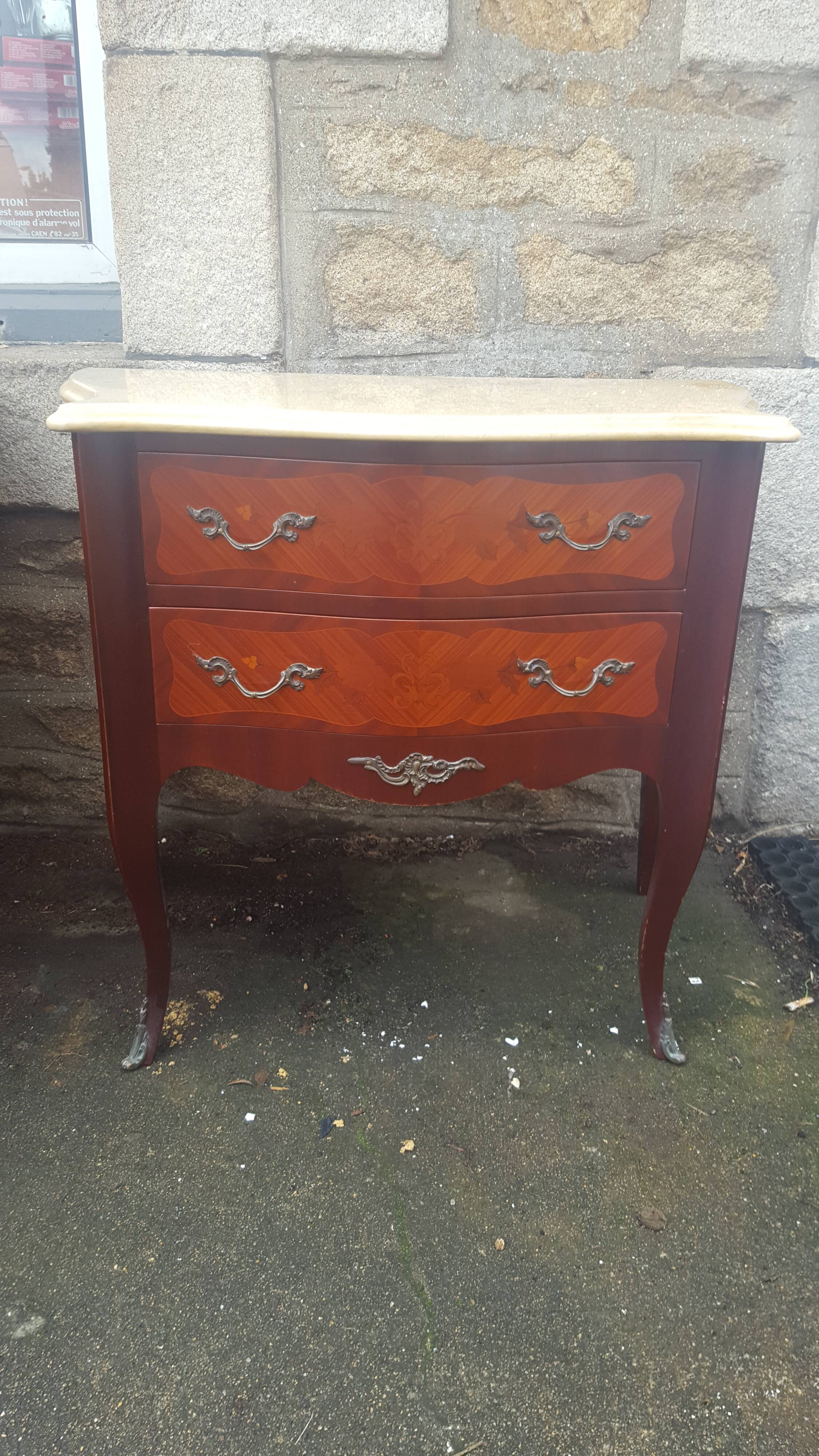 Marble chest of drawers