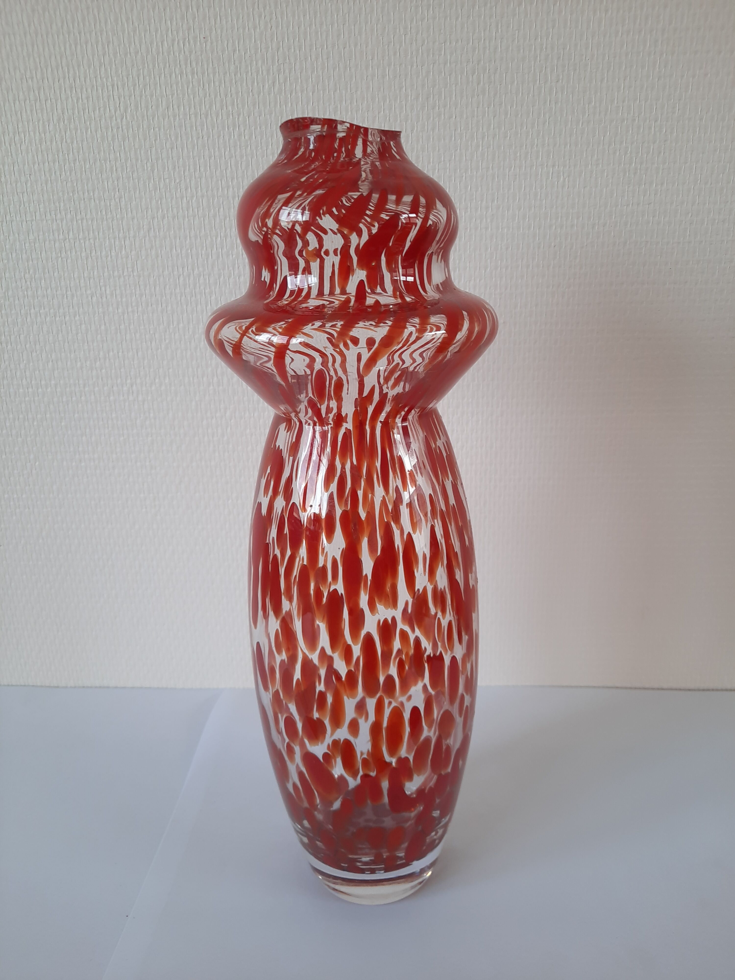 Pair of Murano blown glass vases, Carlo Moretti