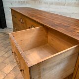 Old wooden workshop furniture