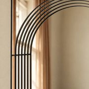 Miroir art déco incurvé - Circa 1970