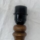 Old turned solid wood lamp base