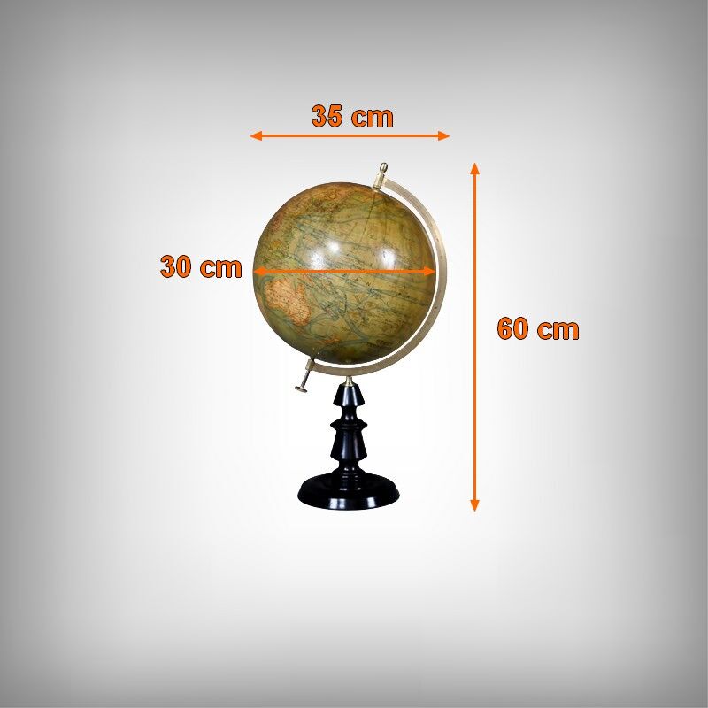 Terrestrial globe signed J. Forest – Late 19th century