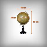 Terrestrial globe signed J. Forest – Late 19th century