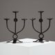 Pair of Brutalist Candlesticks, 1950s