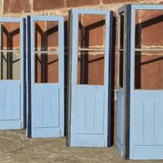 Portes doubles, deux battants, bois massif (Lot de 4)