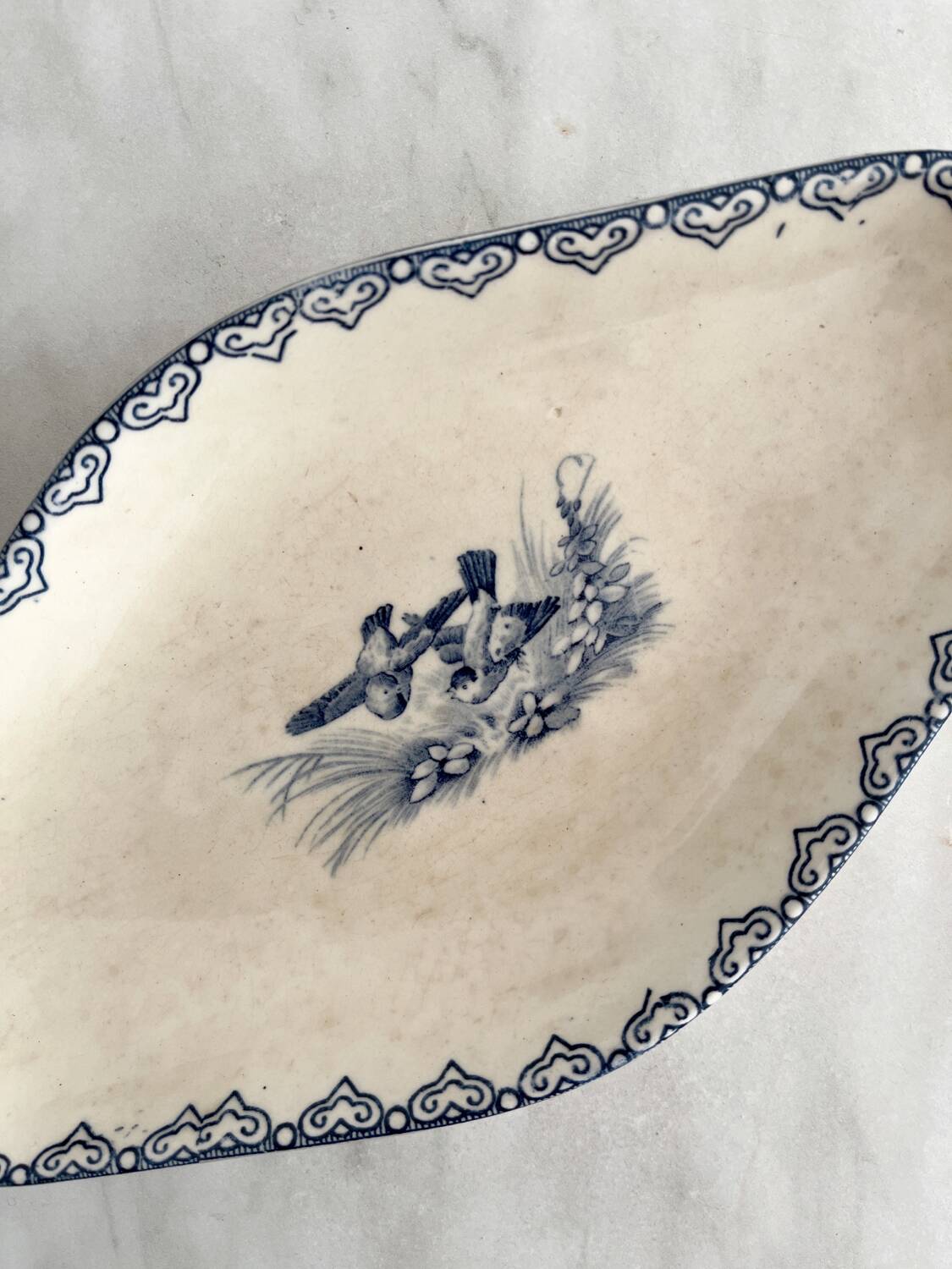 “Summer” ironstone dish from the Clairefontaine earthenware factory
