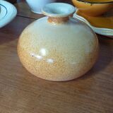 Vase ball soliflore in enamelled sandstone signed Vaser