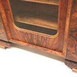 Large vintage burl walnut Art Deco cabinet made in the 1930s