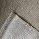 Nappe en toile de chanvre brut 19e brodée XXL