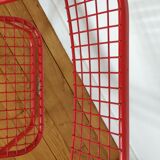 Pair of folding chairs Talin metal red
