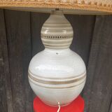 Pierre Pissareff, two-light lamp, signed, Dlg of Georges Pelletier