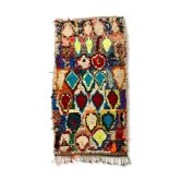 Moroccan Berber carpet Vintage Boucherouite 1.9x1.01m