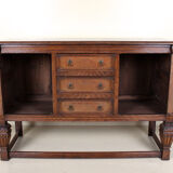 Ancient carved oak buffet