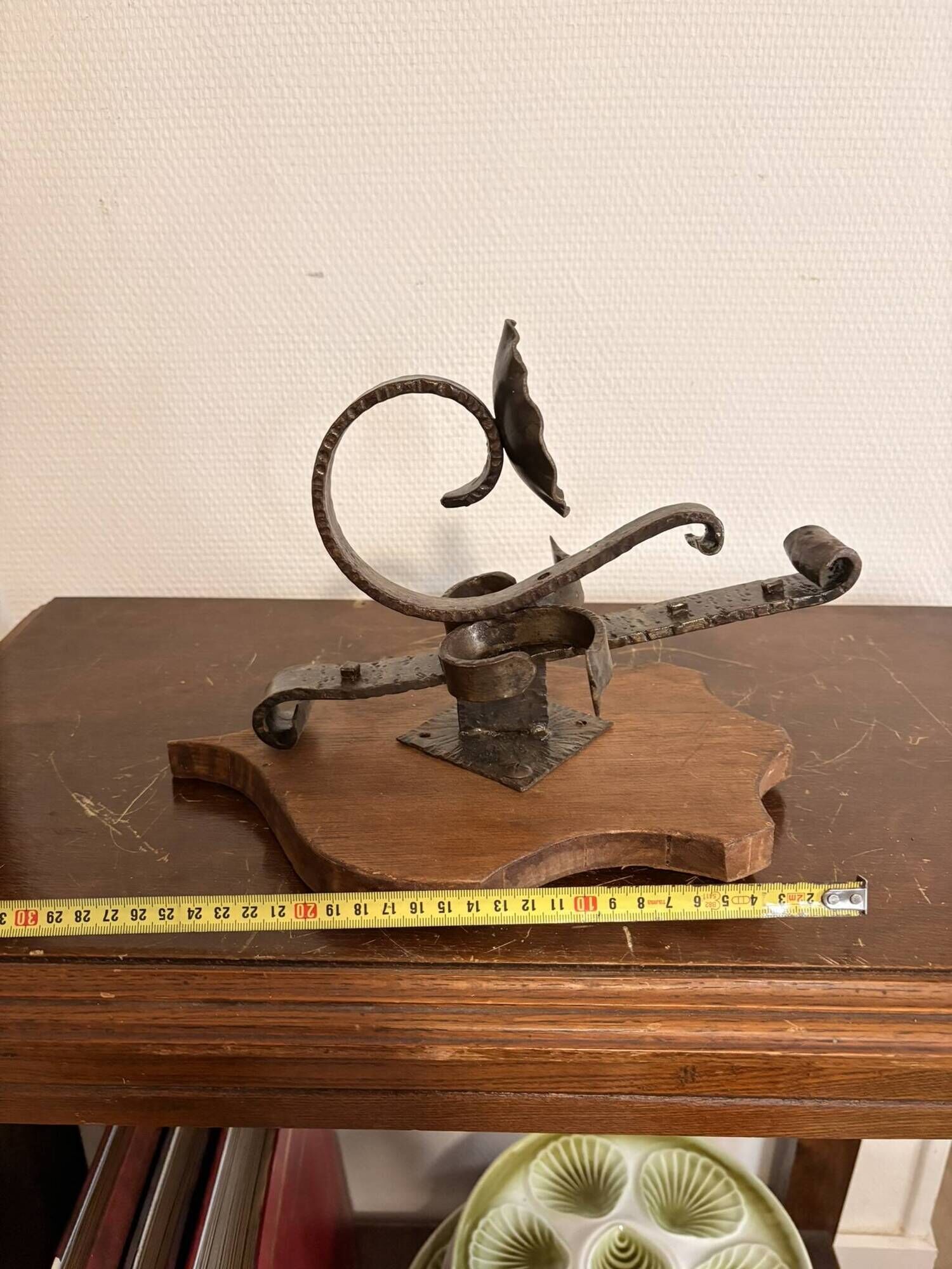 Antique Candle Holder Wall Sconce Wrought Iron Gothic Rustic Candle Holder