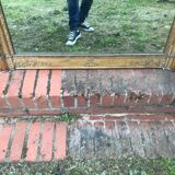 Golden Louis XV mirror with gold leaf - 140x103cm