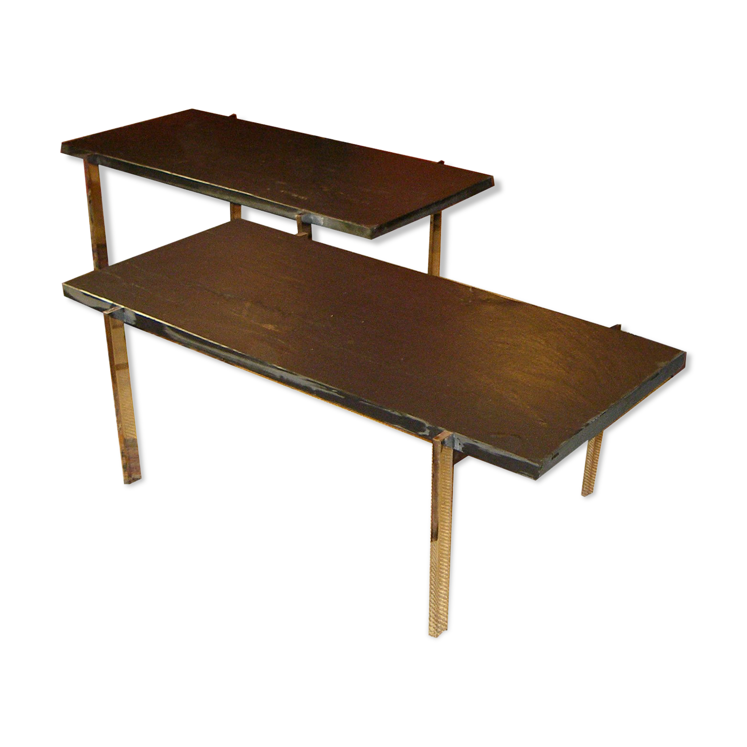 Poul Kj-rholm 2 slate coffee tables